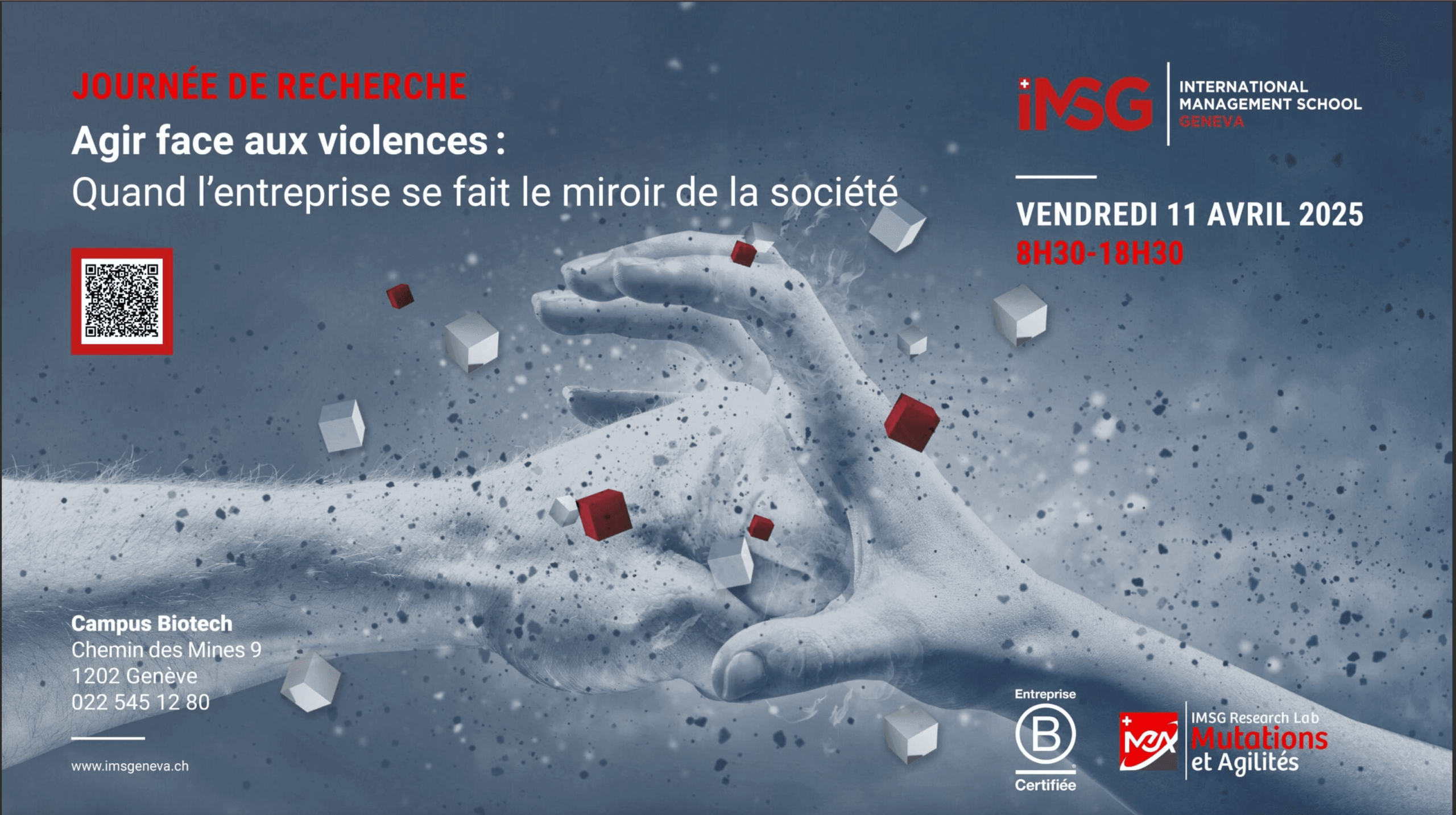 Journée de recherche – Agir face aux violences : Quand l&rsquo;entreprise se fait le miroir de la société.