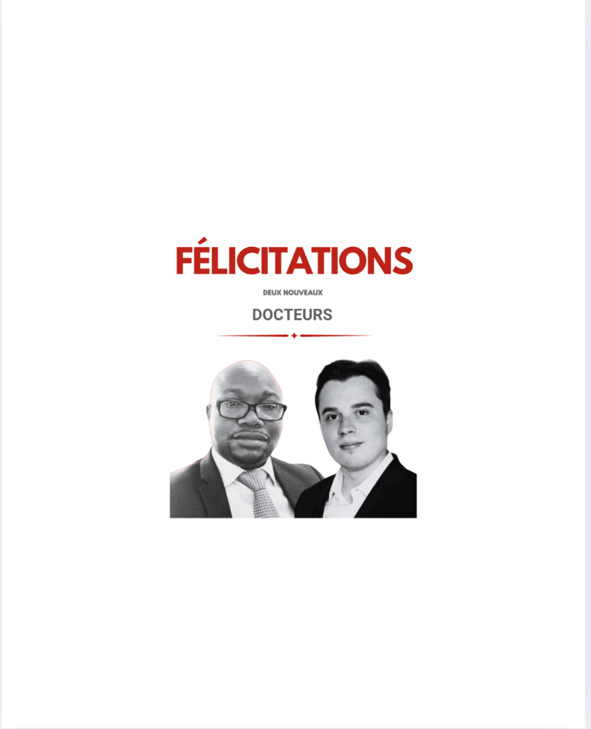 Deux docteurs de plus à l'IMSG !